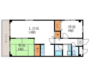 レジデンス桂川の物件間取画像